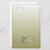 Mallard Drake Custom Stationery Briefpapier (Voorkant / Achterkant)