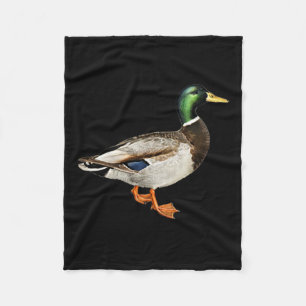Mallard Drake Duck Pocket Logo Mallard Ducks Hunti Fleece Deken