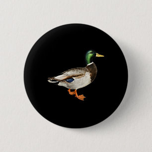 Mallard Drake Duck Pocket Logo Mallard Ducks Hunti Ronde Button 5,7 Cm