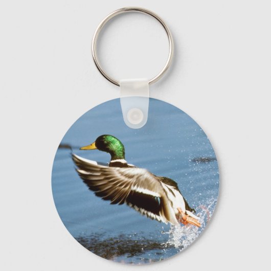 Mallard Drake Duck Sleutelhanger (Voorkant)