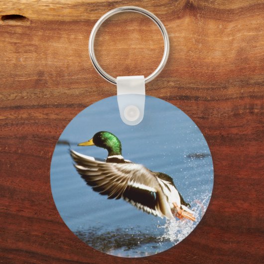 Mallard Drake Duck Sleutelhanger (Voorkant)
