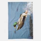 Mallard Drake Duck Theedoek (Verticaal)