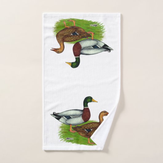 Mallard Drake en Duck Bad Handdoek (Handdoek)