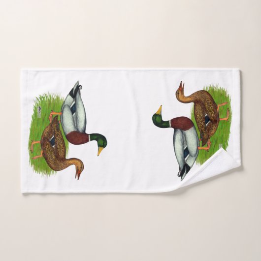 Mallard Drake en Duck Bad Handdoek (Handdoek)