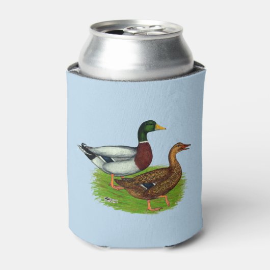 Mallard Drake en Duck Blikjeskoeler (Blikje Voorkant)