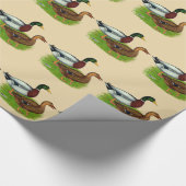 Mallard Drake en Duck Cadeaupapier (Hoek)