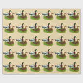 Mallard Drake en Duck Cadeaupapier (Vlak)