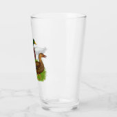 Mallard Drake en Duck Glas (Links)