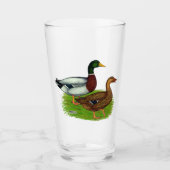 Mallard Drake en Duck Glas (Voorkant)