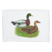 Mallard Drake en Duck Kussensloop (Voorkant)