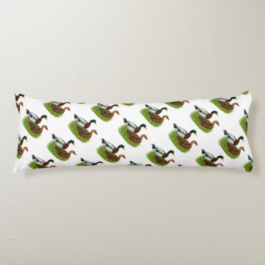 Mallard Drake en Duck Lichaamskussen (Voorkant)