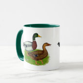 Mallard Drake en Duck Mok (Voorkant links)