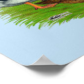 Mallard Drake en Duck Poster (Hoek)