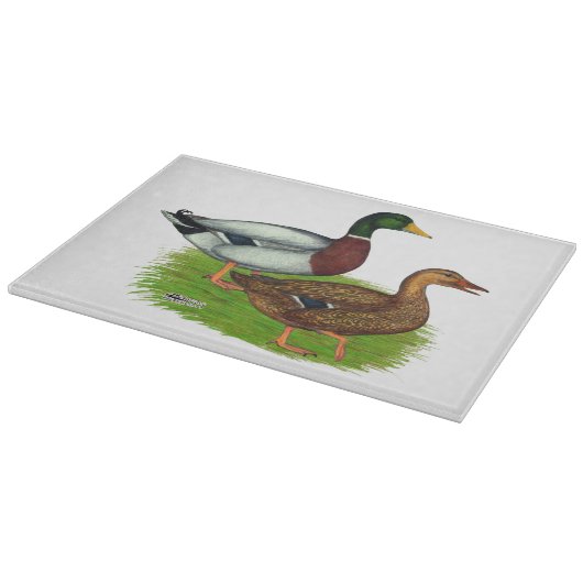 Mallard Drake en Duck Snijplank (Hoek)