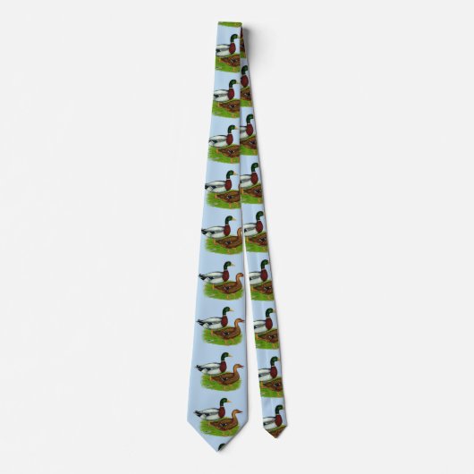 Mallard Drake en Duck Stropdas (Voorkant)