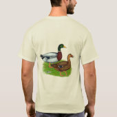 Mallard Drake en Duck T-shirt (Achterkant)