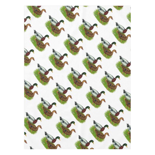 Mallard Drake en Duck Tafelkleed (Voorkant)