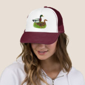 Mallard Drake en Duck Trucker Pet (In situ)