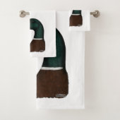 Mallard Drake Head Bad Handdoek (Insitu)