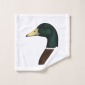 Mallard Drake Head Bad Handdoek (Wasdoekje)