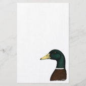 Mallard Drake Head Briefpapier (Voorkant)