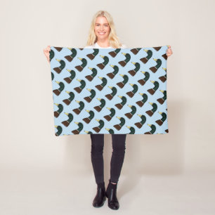 Mallard Drake Head Fleece Deken