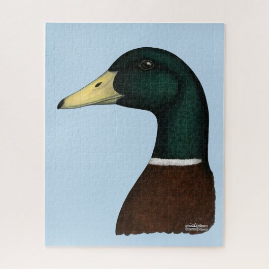 Mallard Drake Head Legpuzzel (Verticaal)