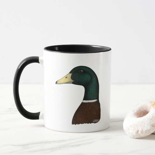 Mallard Drake Head Mok (Met donut)