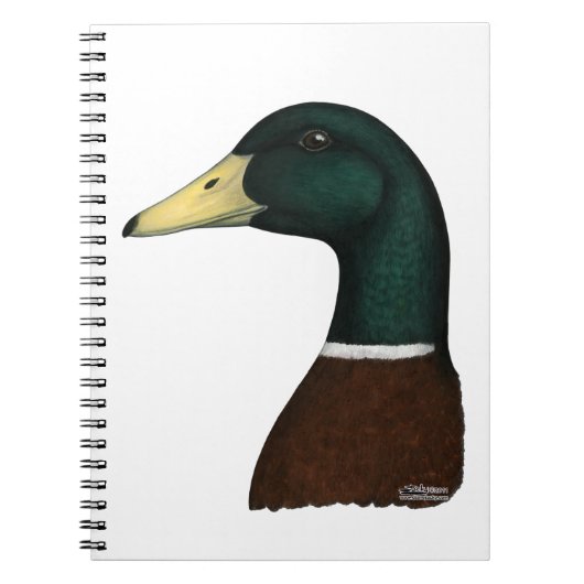 Mallard Drake Head Notitieboek (Voorkant)