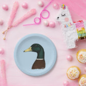 Mallard Drake Head Papieren Bordje (Feest)
