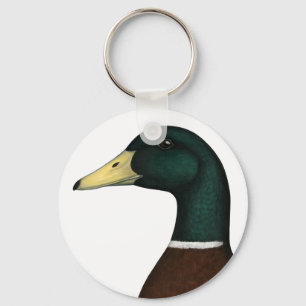 Mallard Drake Head Sleutelhanger