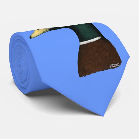 Mallard Drake Head Stropdas (Opgerold)