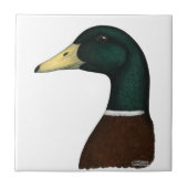 Mallard Drake Head Tegeltje (Voorkant)