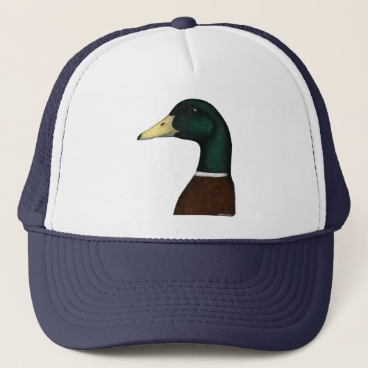 Mallard Drake Head Trucker Pet (Voorkant)