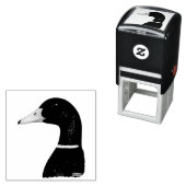 Mallard Drake Head Zelfinktende Stempel (In situ)