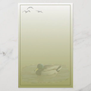 Mallard Drake Houten Briefpapier