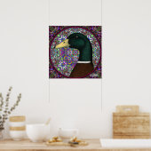 Mallard Drake Mosaic Circle Poster (Keuken)