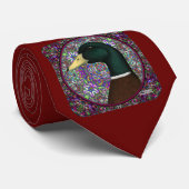Mallard Drake Mosaic Circle Stropdas (Opgerold)