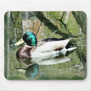 Mallard Drake reflecties Mousepad personaliseren Muismat