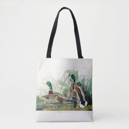 Mallard Duck, 1834, Uit de vogels van Amerika Tote Bag