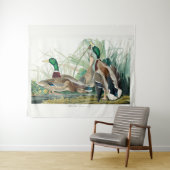 Mallard Duck, 1834, Uit de vogels van Amerika Wandkleed (In Situ (horizontaal))