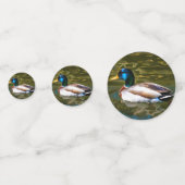 Mallard Duck Artistic Portret Confetti (Achterkanten)