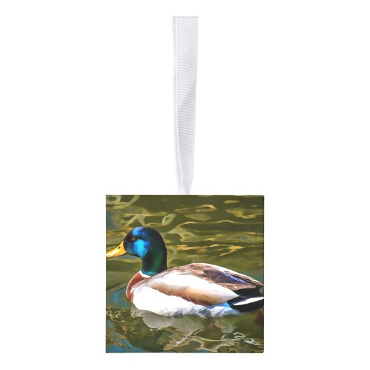 Mallard Duck Artistic Portret Decoratie (Rechts)