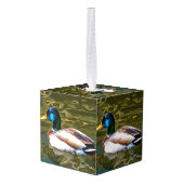 Mallard Duck Artistic Portret Decoratie (Achter hoekig)