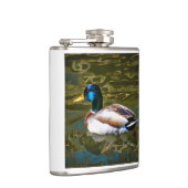 Mallard Duck Artistic Portret Heupfles (Rechts)