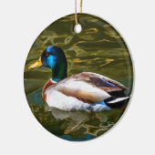 Mallard Duck Artistic Portret Keramisch Ornament (Links)