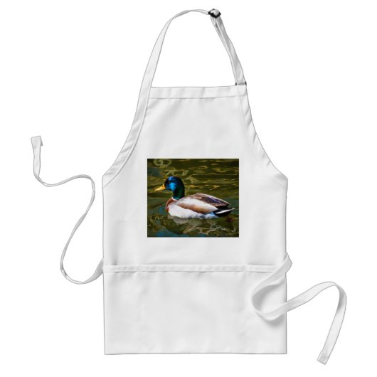Mallard Duck Artistic Portret Standaard Schort (Voorkant)