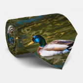 Mallard Duck Artistic Portret Stropdas (Opgerold)