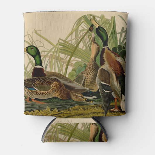 Mallard Duck Audubon Bird Painting Blikjeskoeler (Voorkant)