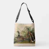 Mallard Duck Audubon Bird Painting Crossbody Tas (Achterkant)